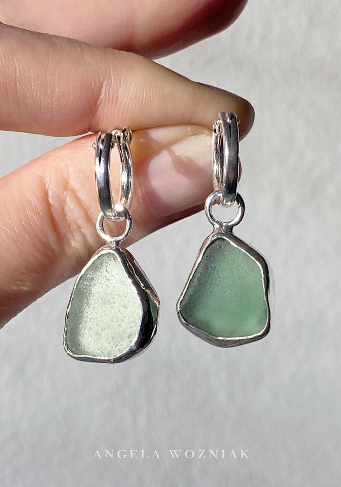 Customer Story: The Sweetest Sea Glass Earrings for Georgina - Angela Wozniak Jewellery