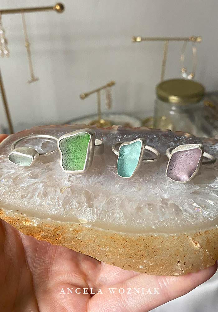 How I got started making sea glass jewellery - Angela Wozniak Jewellery