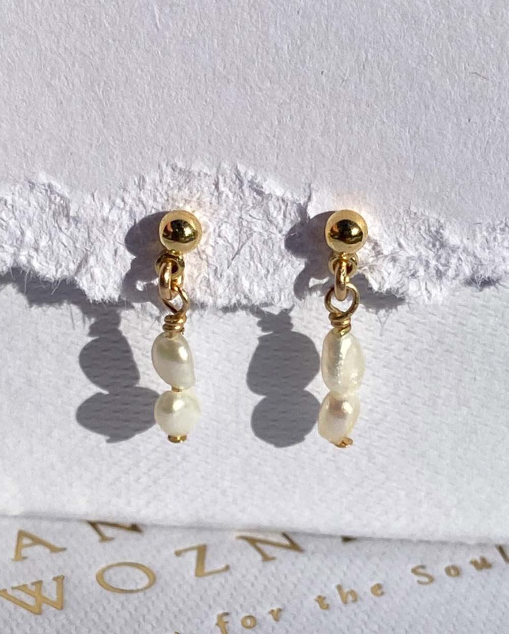 Fiji Pearl Drop Earrings - Angela Wozniak Jewellery