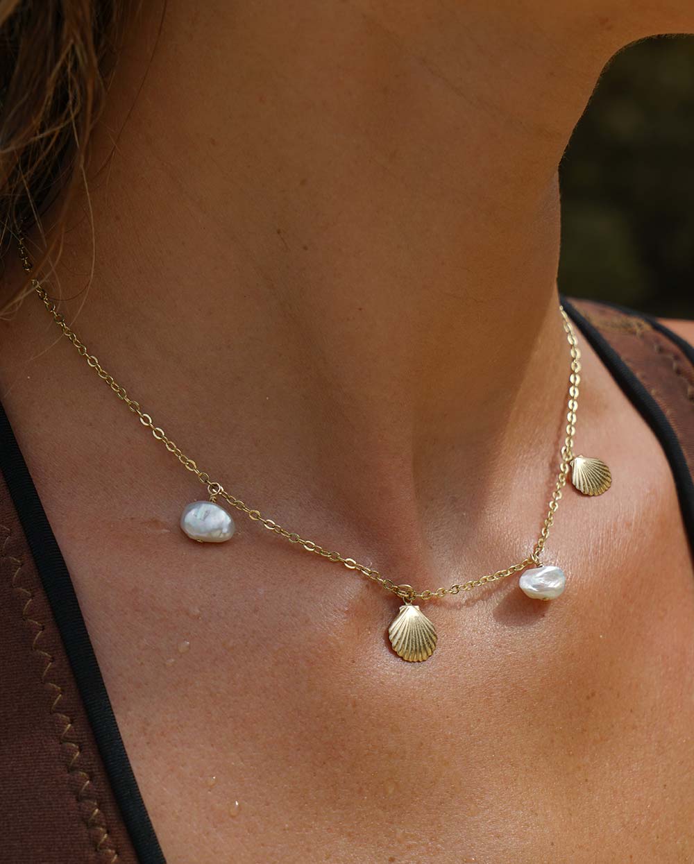 Seaside Charm Necklace 14K Gold Filled