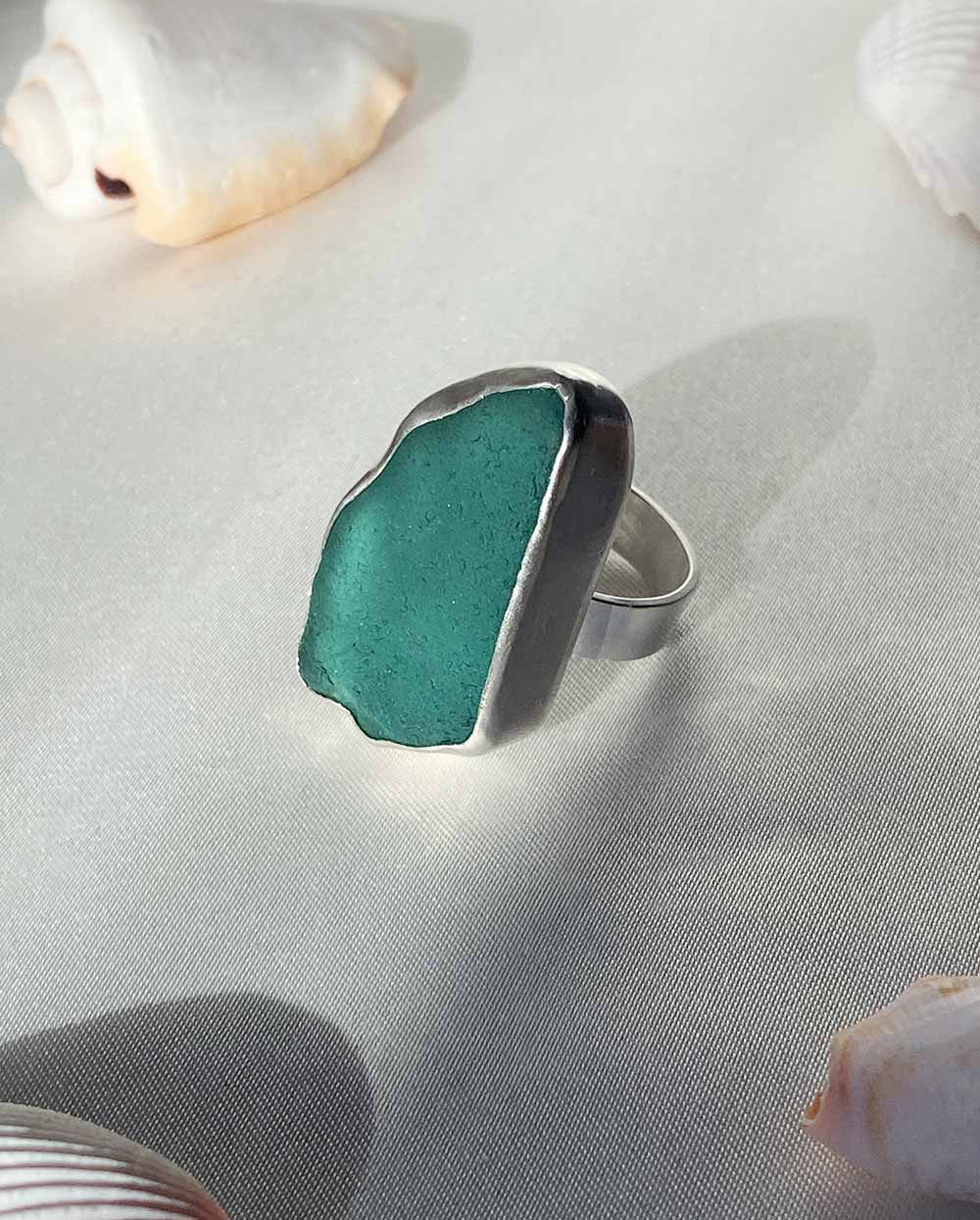 Custom Sea Glass Ring