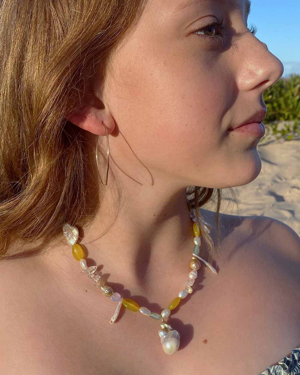 Arc Angel Threader Earrings 14K Gold Filled