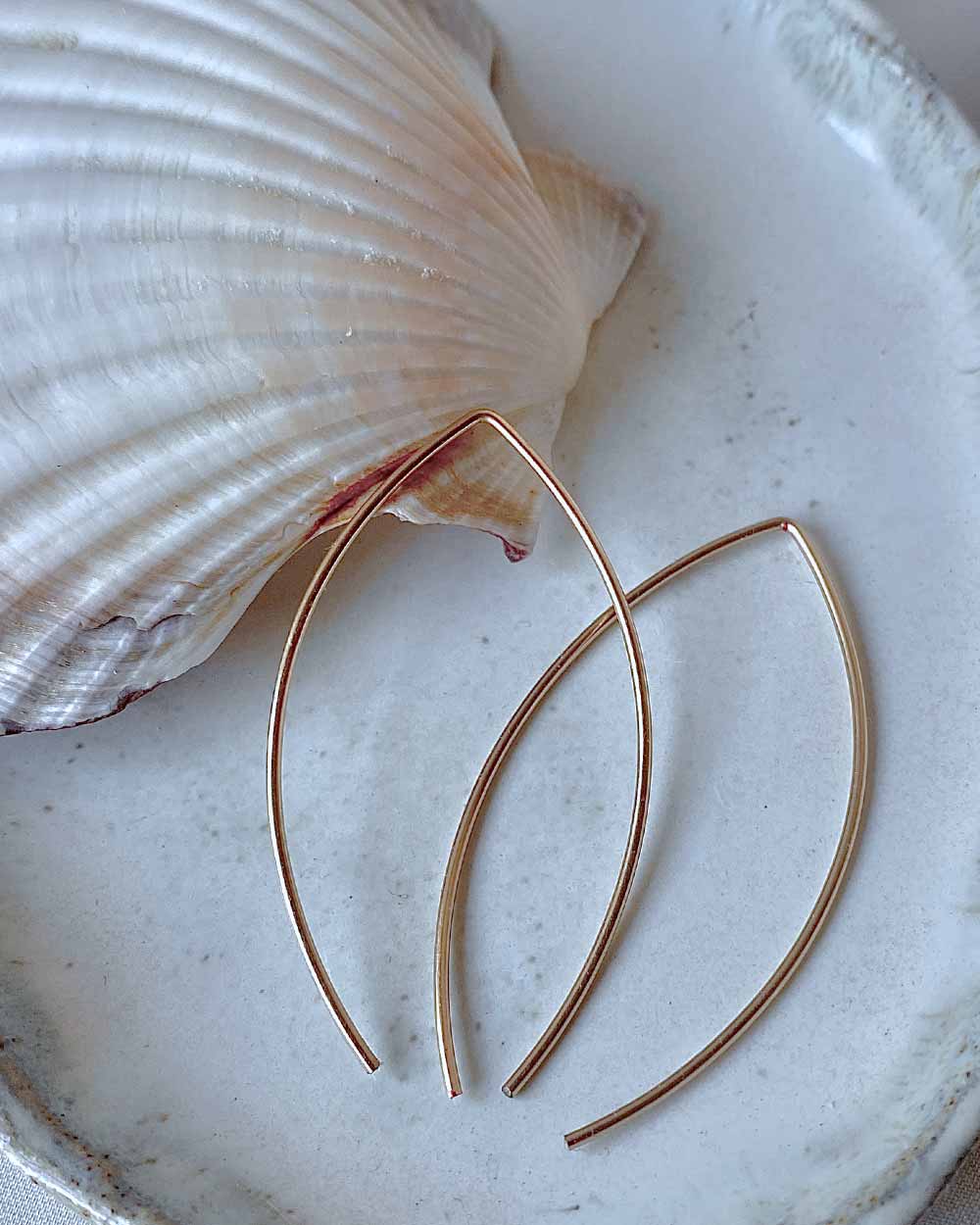 Arc Angel Threader Earrings 14K Gold Filled
