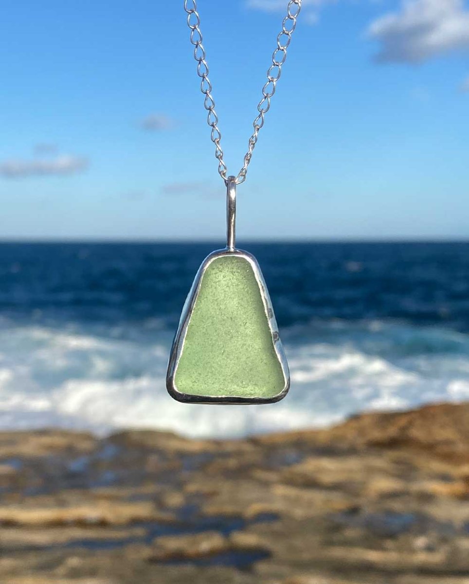 Custom Sea Glass Pendant - LargeNecklacesMade - To - OrderAngela Wozniak Jewellery