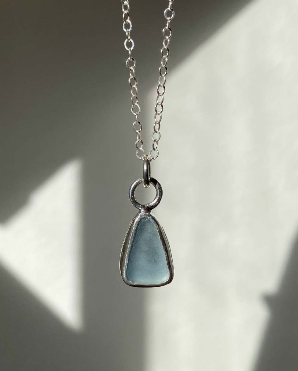 Custom Sea Glass Pendant - PetiteSea Glass NecklaceMade - To - OrderAngela Wozniak Jewellery