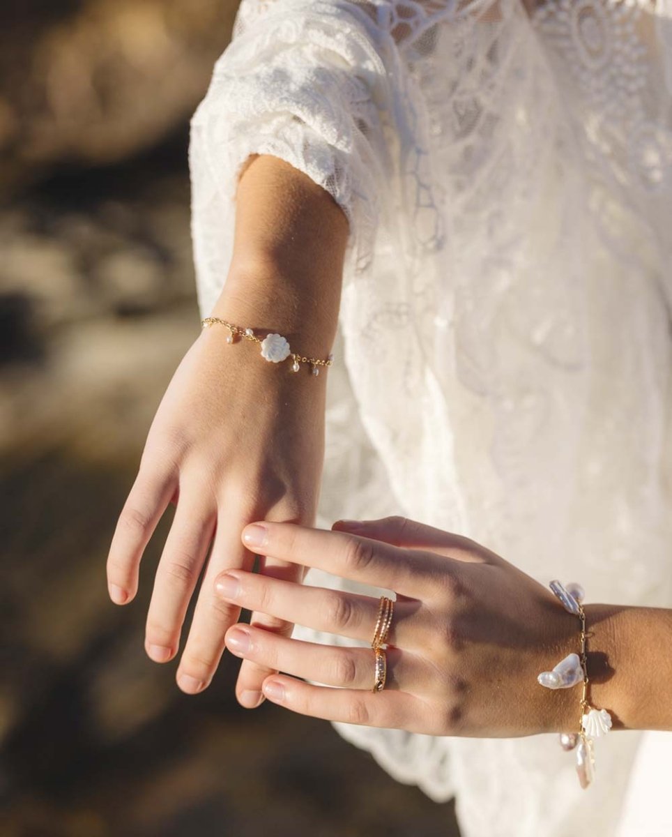 Francesa Moonlight Mother of Pearl BraceletBracelets14K Gold FilledAngela Wozniak Jewellery
