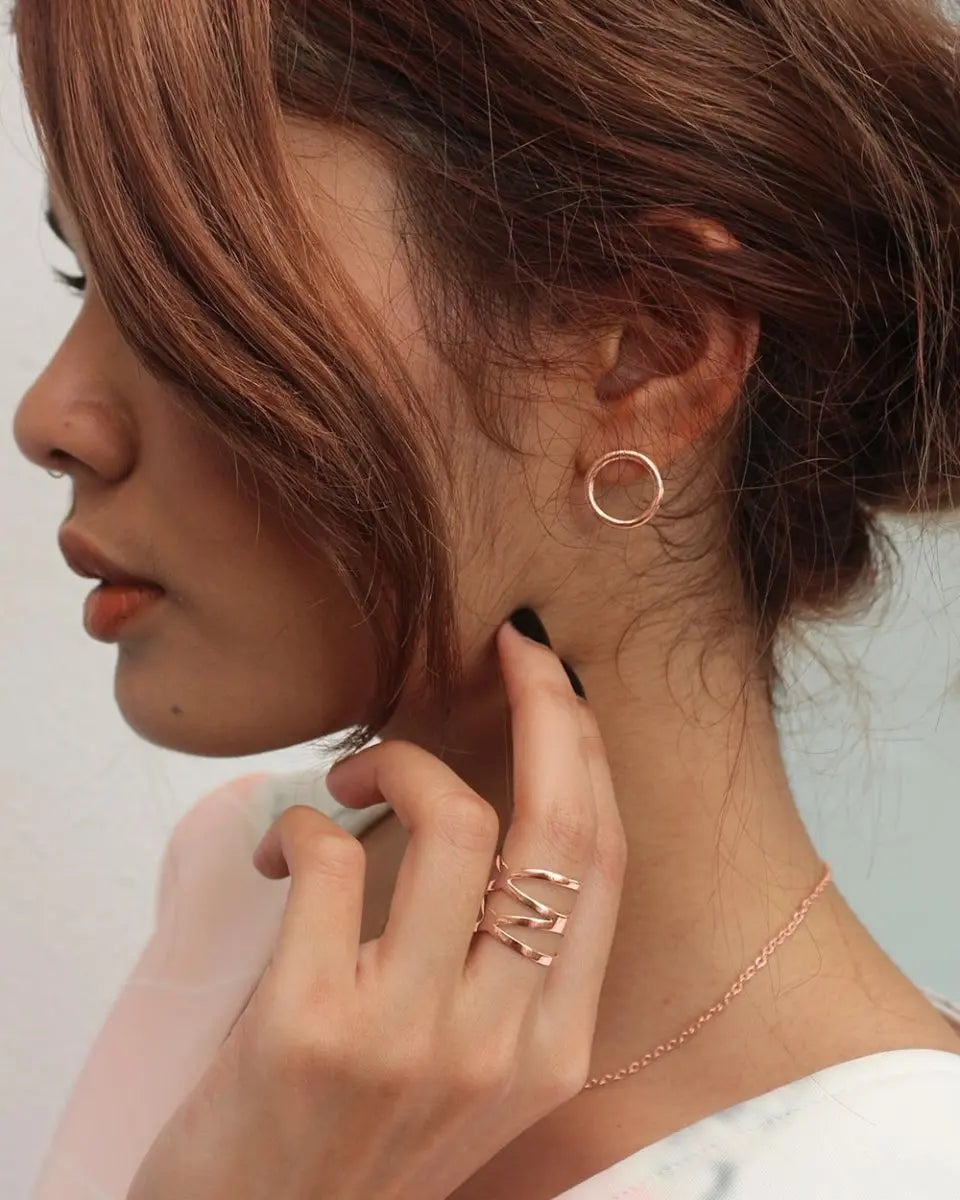 Jessica Circle Stud EarringsEarringsVarious MetalsAngela Wozniak Jewellery