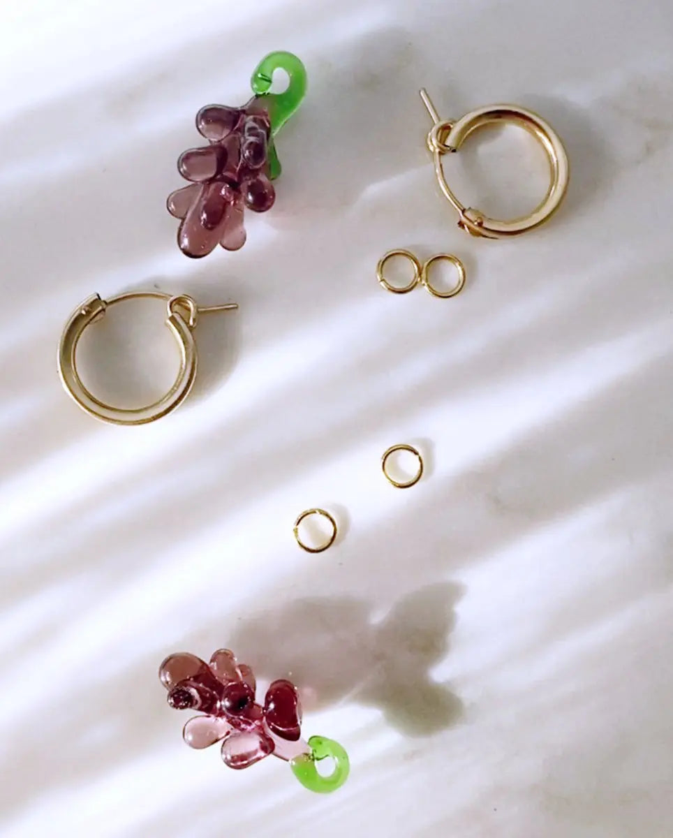 Juicy Grape Hoop EarringsEarrings14K Gold FilledAngela Wozniak Jewellery