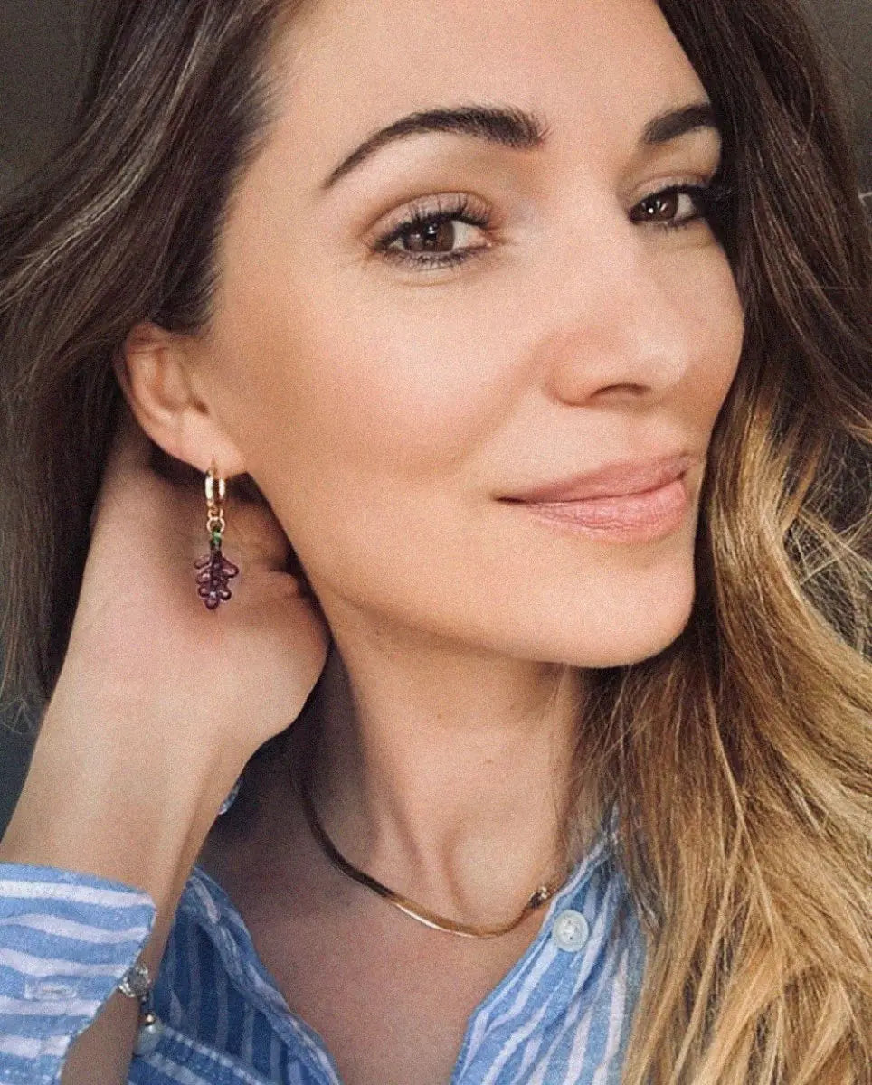 Juicy Grape Hoop EarringsEarrings14K Gold FilledAngela Wozniak Jewellery