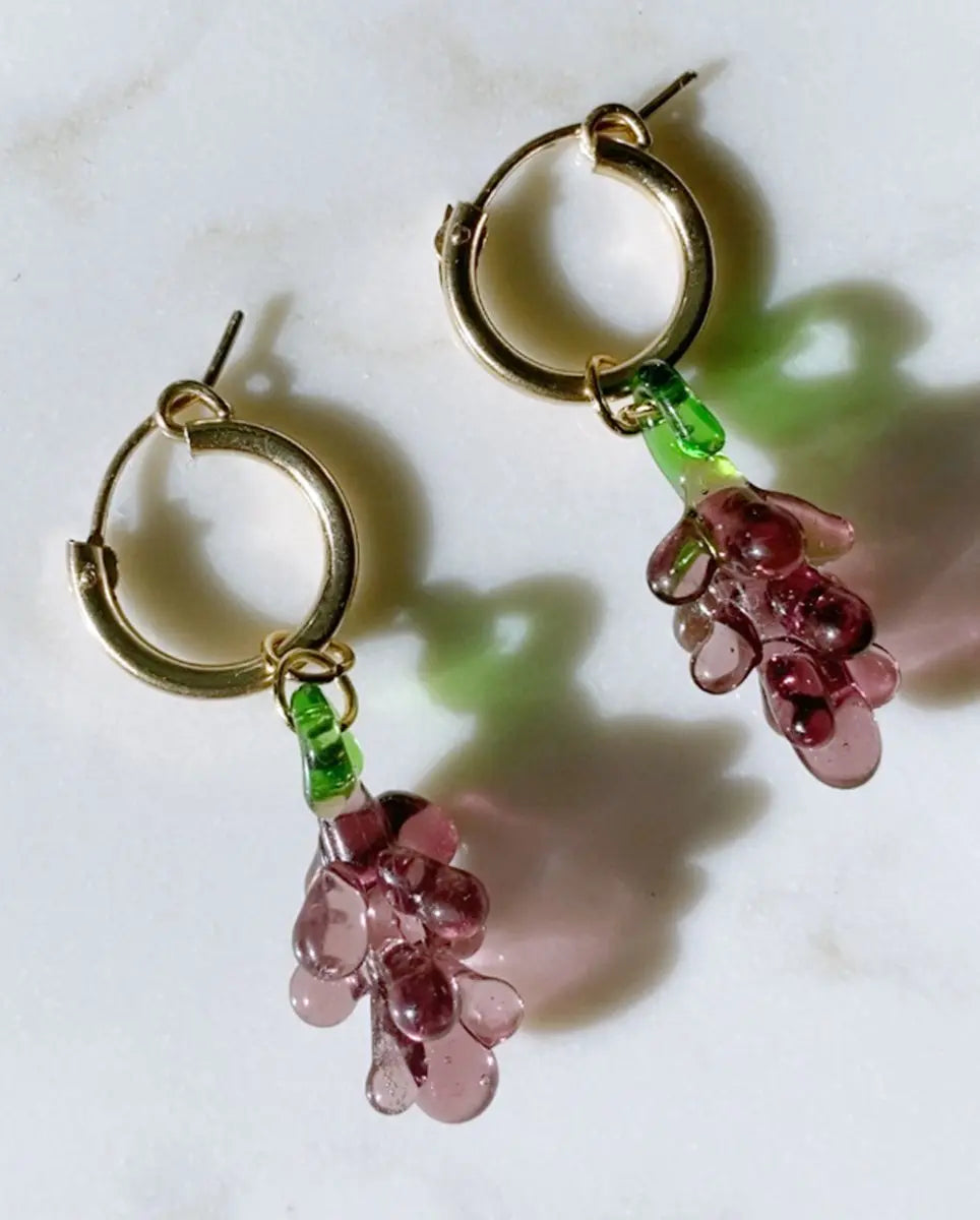 Juicy Grape Hoop EarringsEarrings14K Gold FilledAngela Wozniak Jewellery