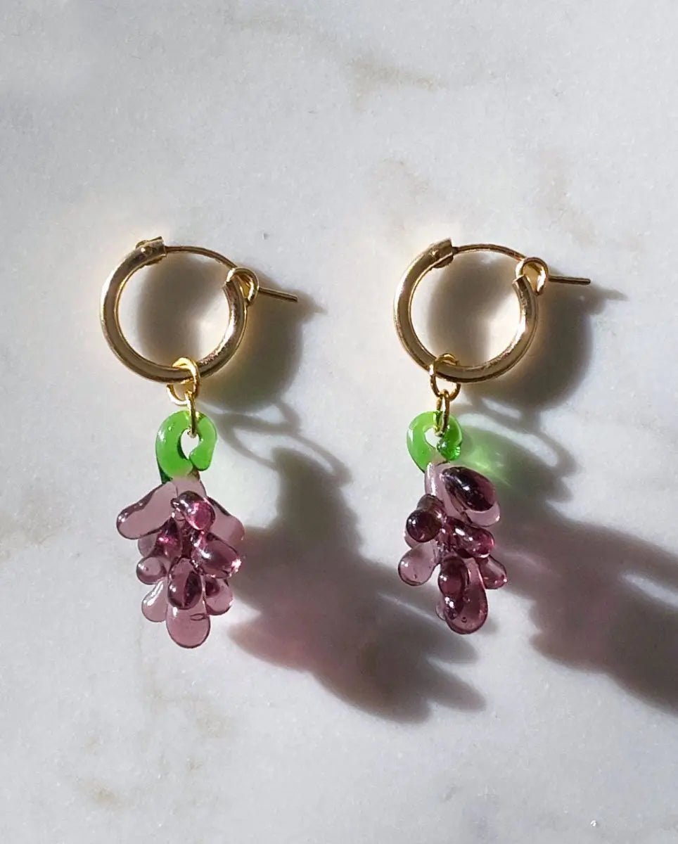 Juicy Grape Hoop EarringsEarrings14K Gold FilledAngela Wozniak Jewellery