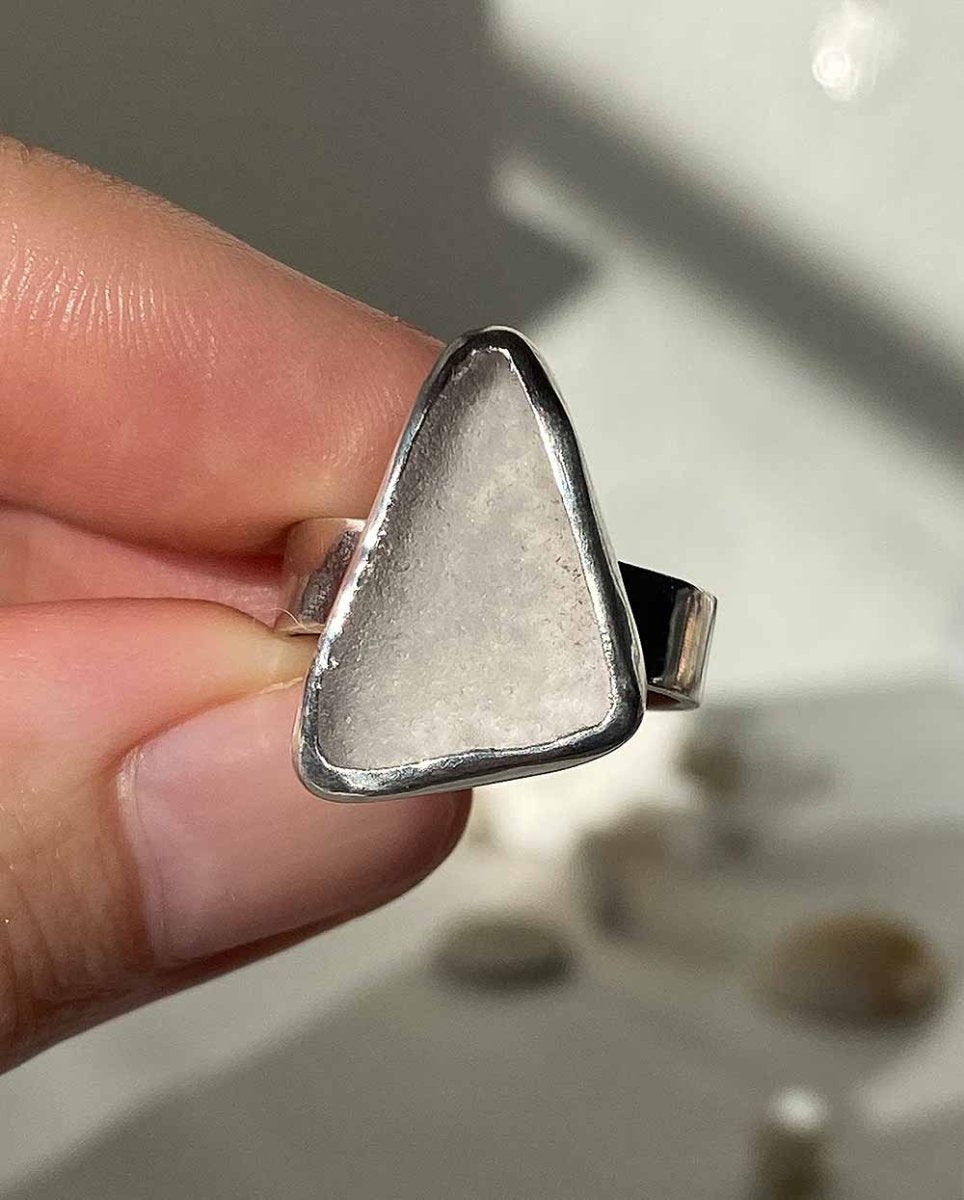 Lavender Sea Glass Ring - Size 7Sea Glass RingReady - To - ShipAngela Wozniak Jewellery