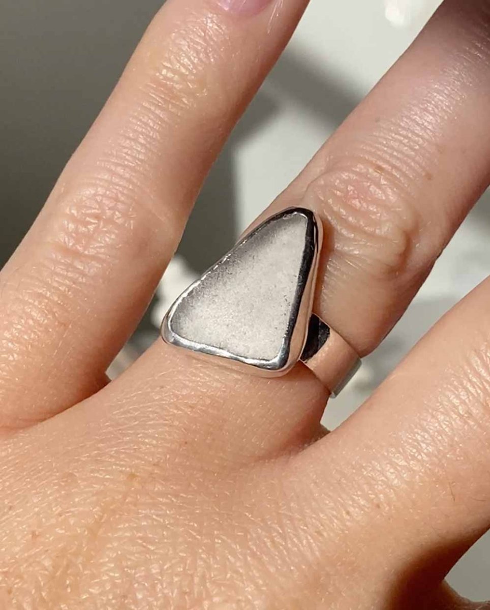 Lavender Sea Glass Ring - Size 7Sea Glass RingReady - To - ShipAngela Wozniak Jewellery