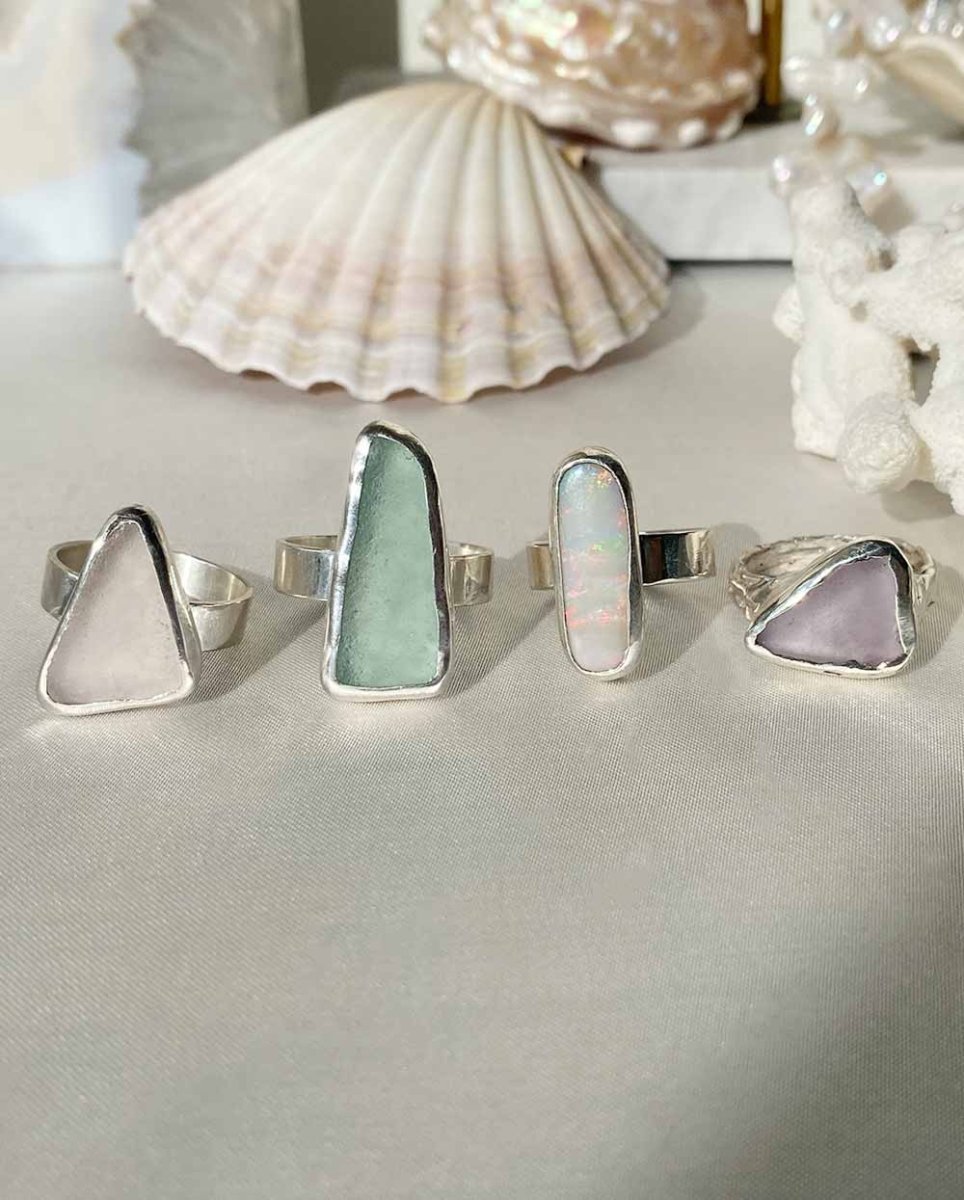 Lavender Sea Glass Ring - Size 7Sea Glass RingReady - To - ShipAngela Wozniak Jewellery
