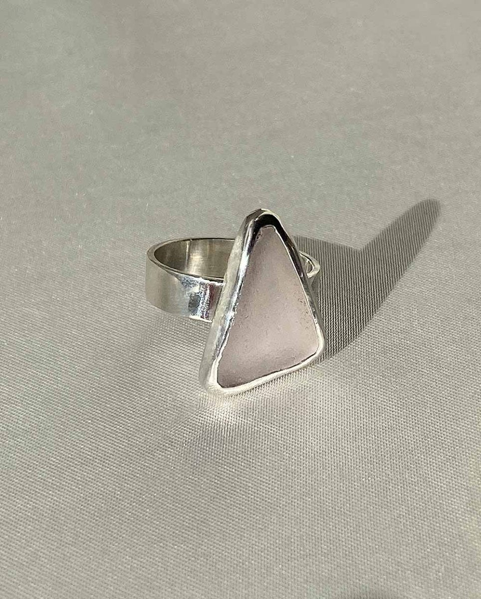 Lavender Sea Glass Ring - Size 7Sea Glass RingReady - To - ShipAngela Wozniak Jewellery