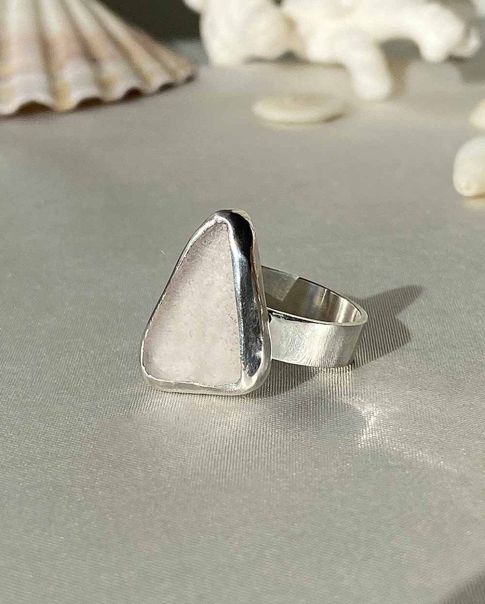 Lavender Sea Glass Ring - Size 7Sea Glass RingReady - To - ShipAngela Wozniak Jewellery