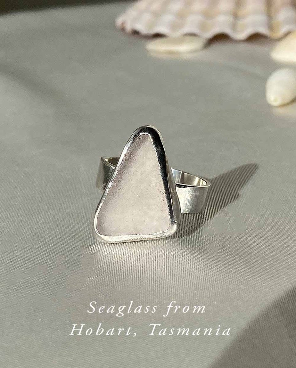 Lavender Sea Glass Ring - Size 7Sea Glass RingReady - To - ShipAngela Wozniak Jewellery