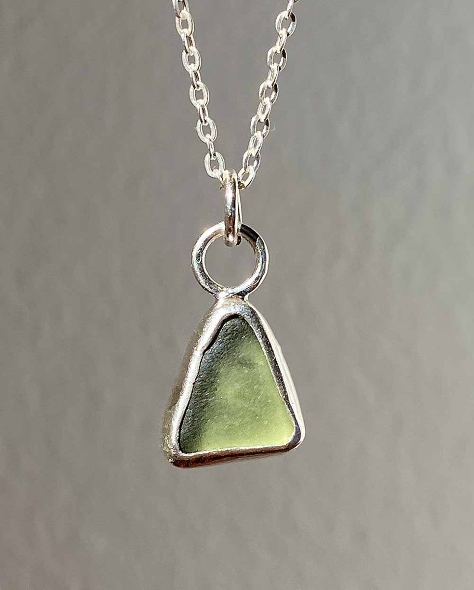 Mint Green Sea Glass NecklaceSea Glass NecklaceReady - To - ShipAngela Wozniak Jewellery