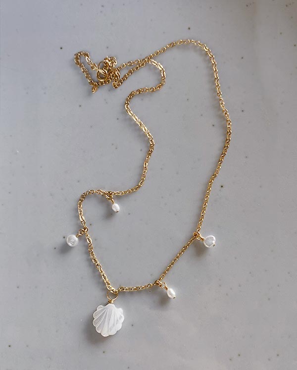 Moonlight Mother of Pearl NecklaceNecklaces14k Gold FilledAngela Wozniak Jewellery