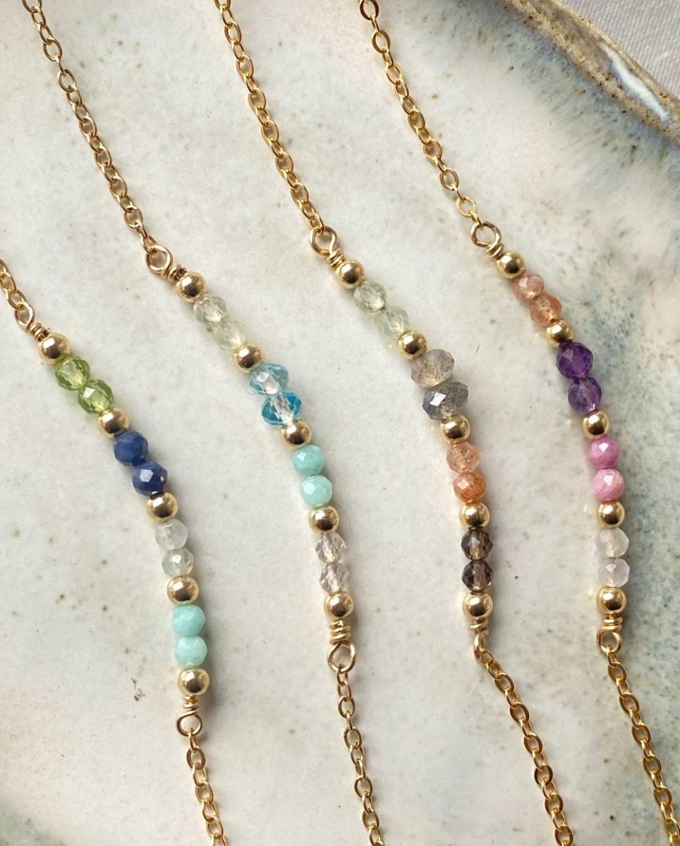 Ocean Spray Gemstone BraceletGemstone Bracelets14K Gold FilledAngela Wozniak Jewellery