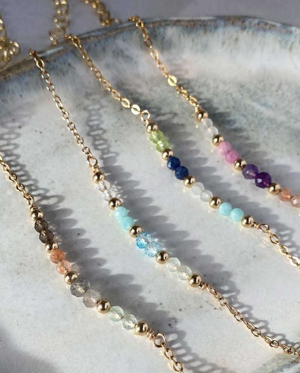 Ocean Spray Gemstone BraceletGemstone Bracelets14K Gold FilledAngela Wozniak Jewellery