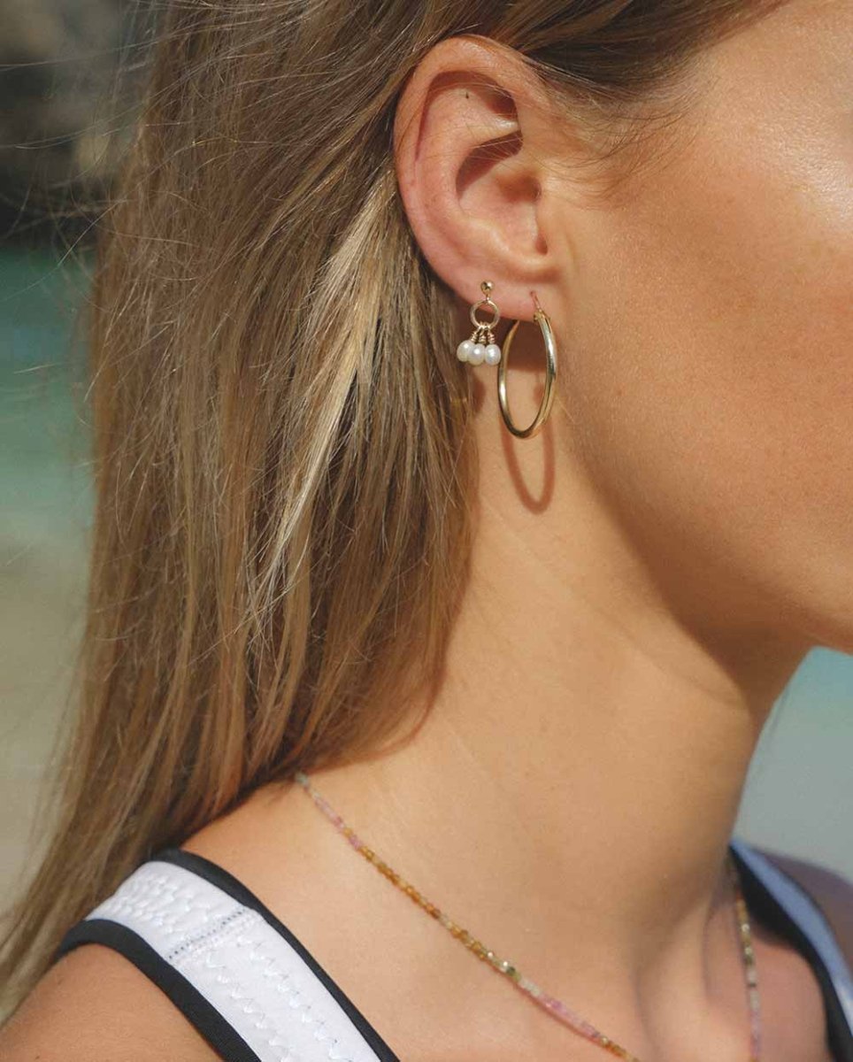 Pearl Clouds Drop EarringsStud Earrings14K Gold FilledAngela Wozniak Jewellery