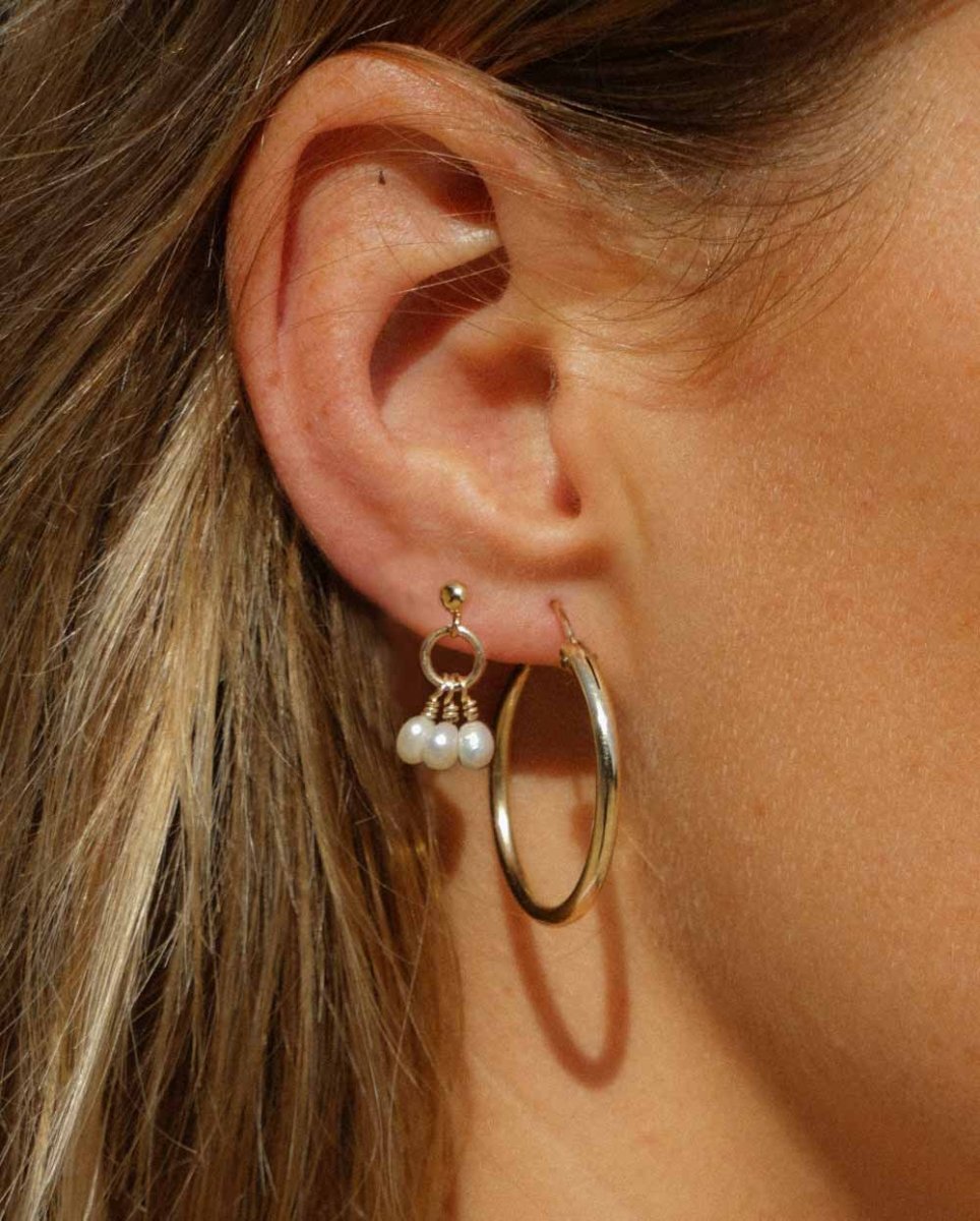 Pearl Clouds Drop EarringsStud Earrings14K Gold FilledAngela Wozniak Jewellery