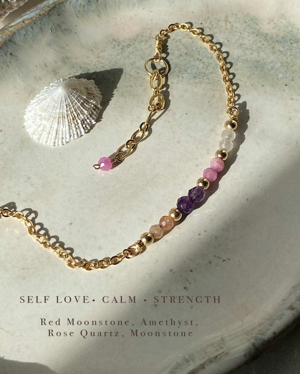 Pink Skies Gemstone BraceletGemstone Bracelets14K Gold FilledAngela Wozniak Jewellery