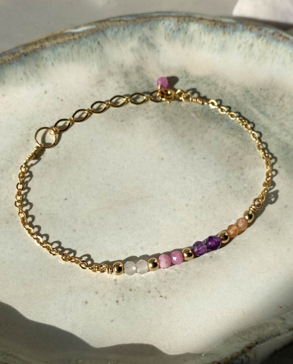 Pink Skies Gemstone BraceletGemstone Bracelets14K Gold FilledAngela Wozniak Jewellery