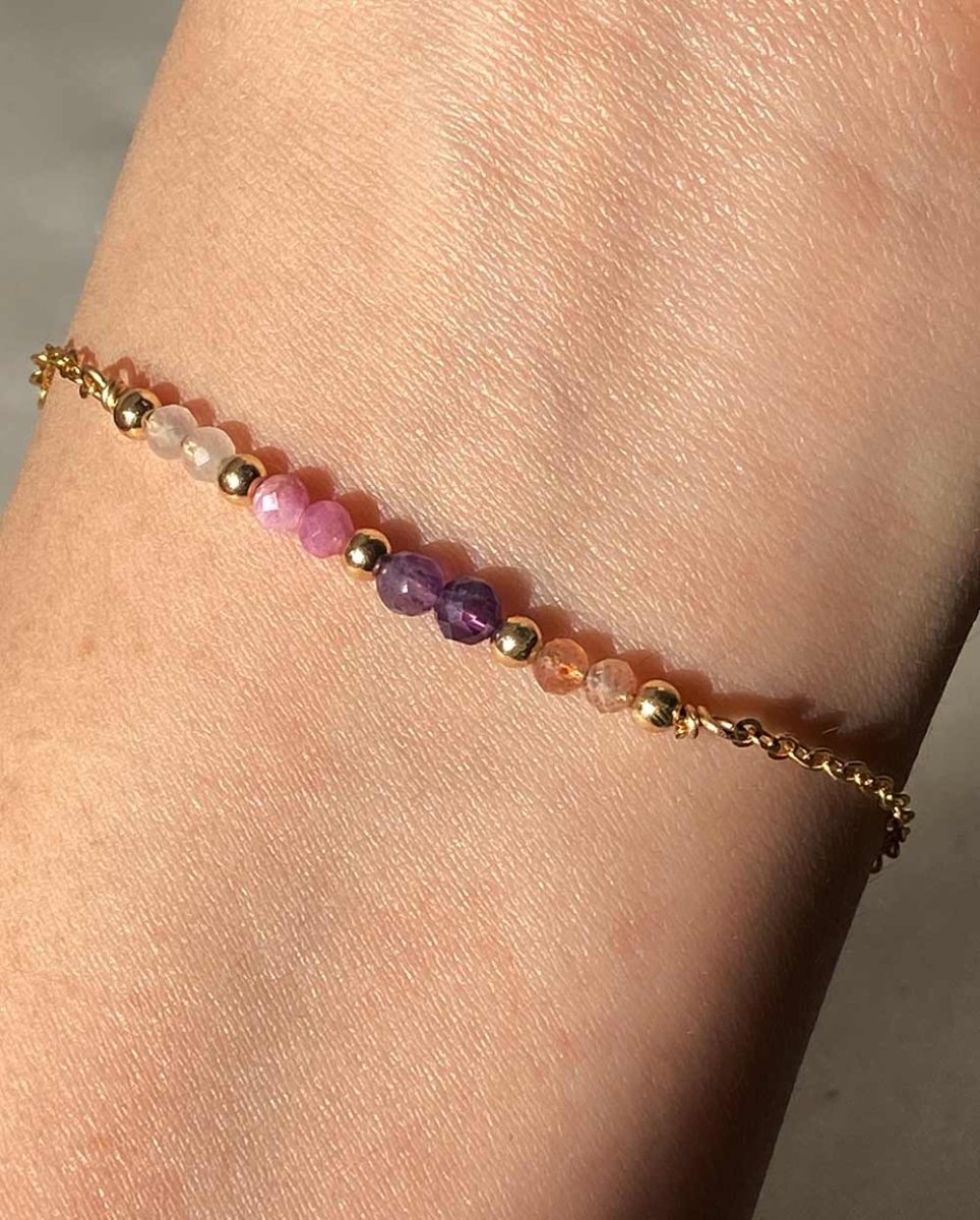 Pink Skies Gemstone BraceletGemstone Bracelets14K Gold FilledAngela Wozniak Jewellery