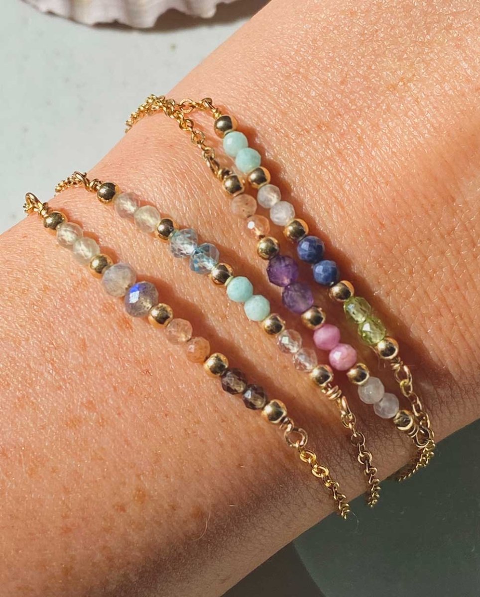 Pink Skies Gemstone BraceletGemstone Bracelets14K Gold FilledAngela Wozniak Jewellery