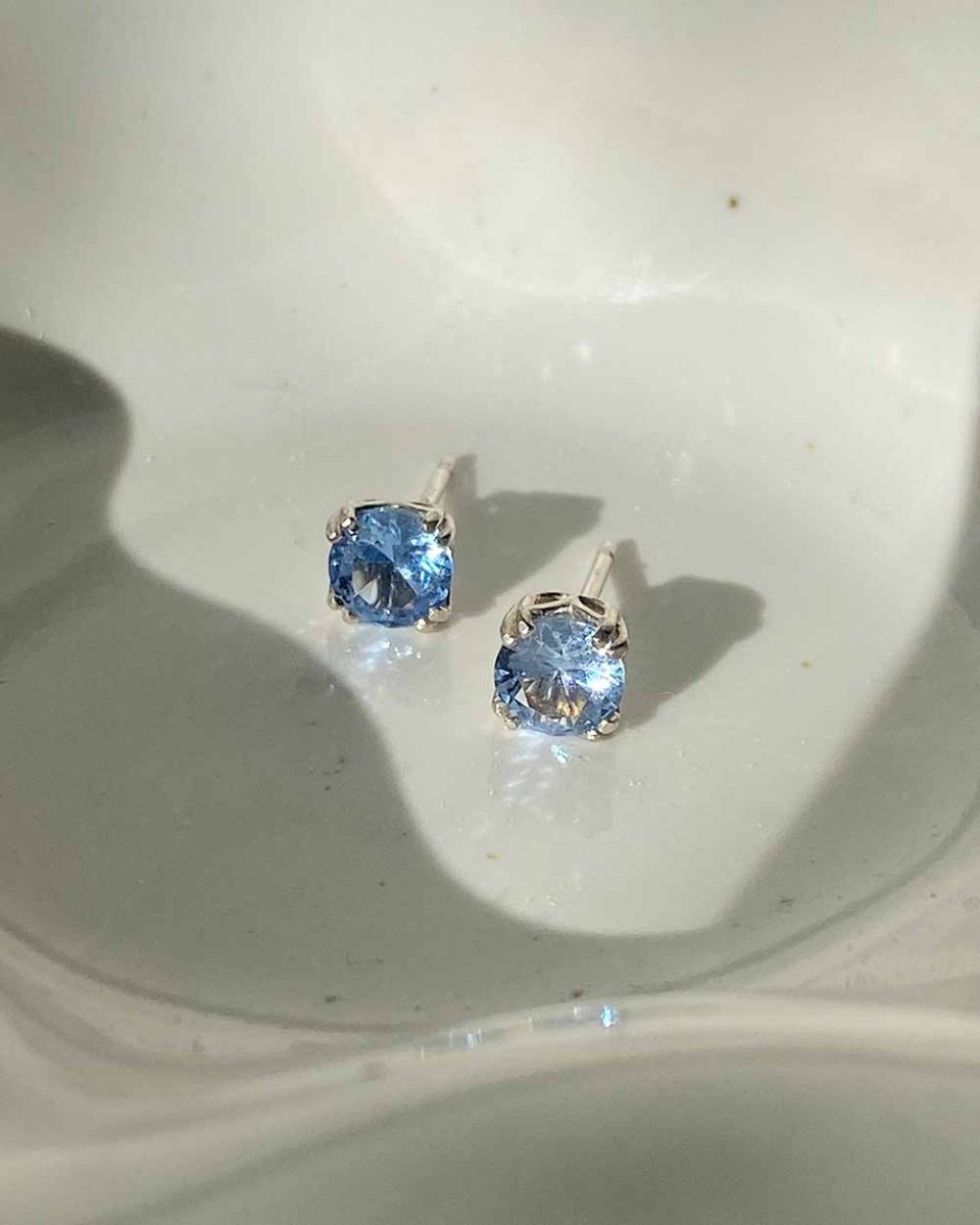 Pixie Aquamarine StudsStud Earrings14K Gold FilledAngela Wozniak Jewellery