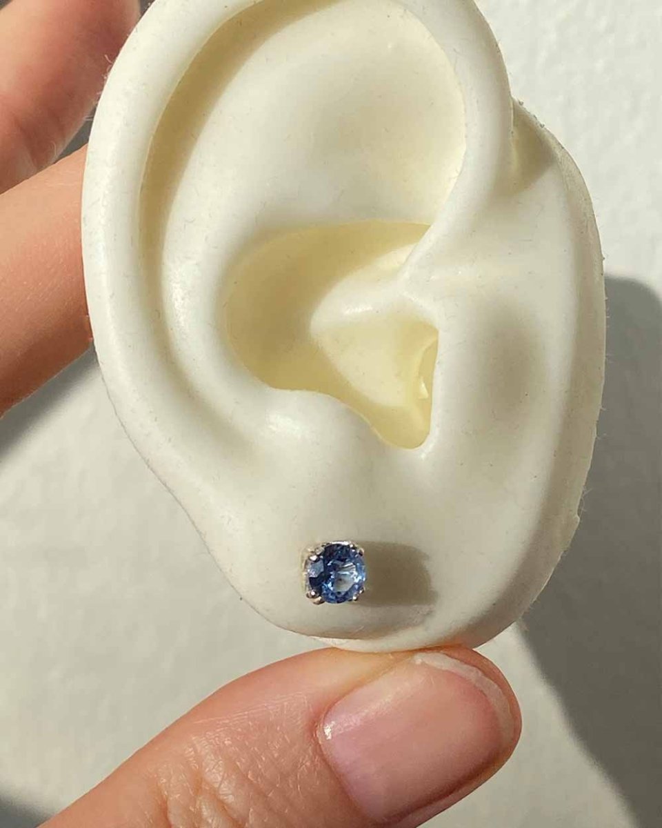 Pixie Aquamarine StudsStud Earrings14K Gold FilledAngela Wozniak Jewellery