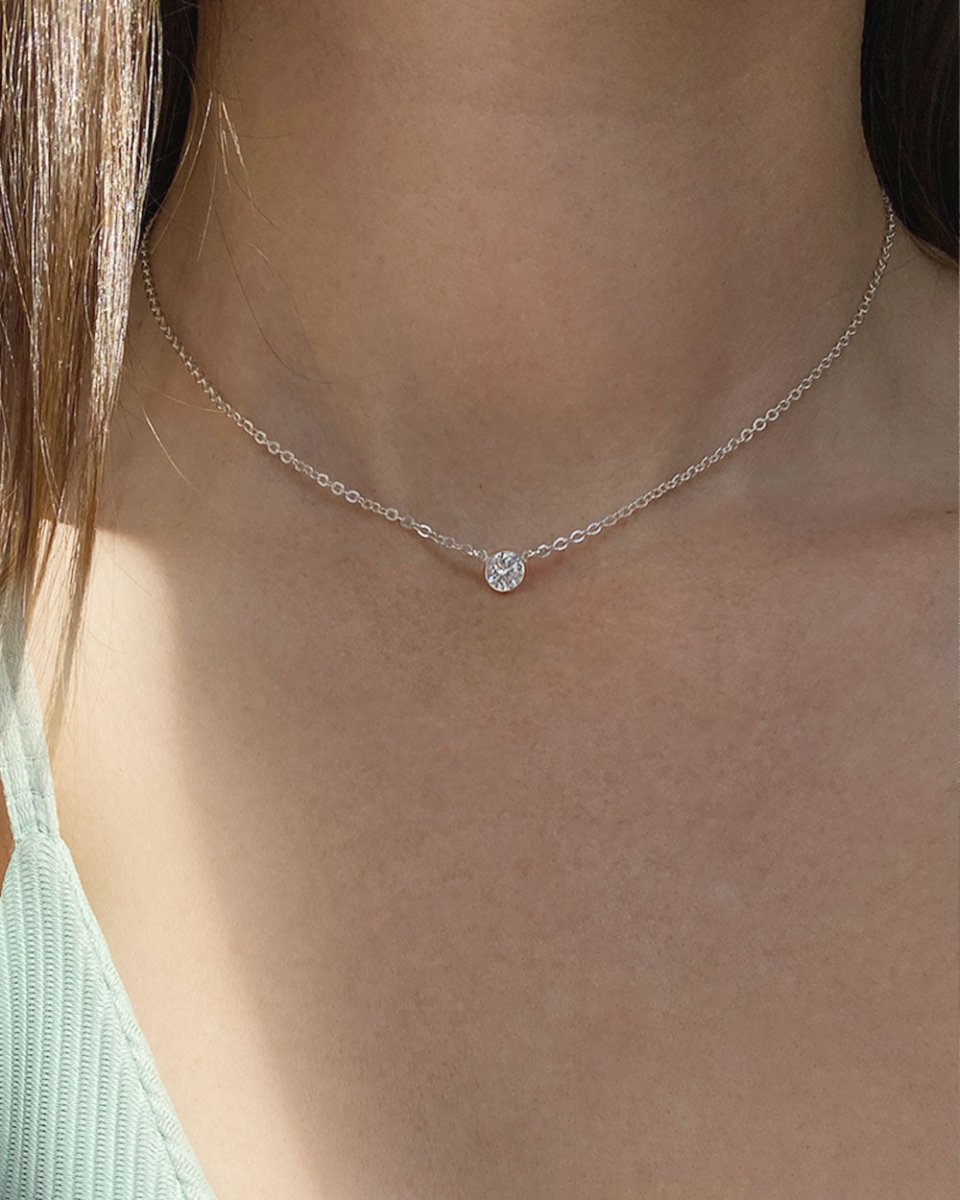Purity Tiny Crystal NecklaceNecklacesSterling SilverAngela Wozniak Jewellery
