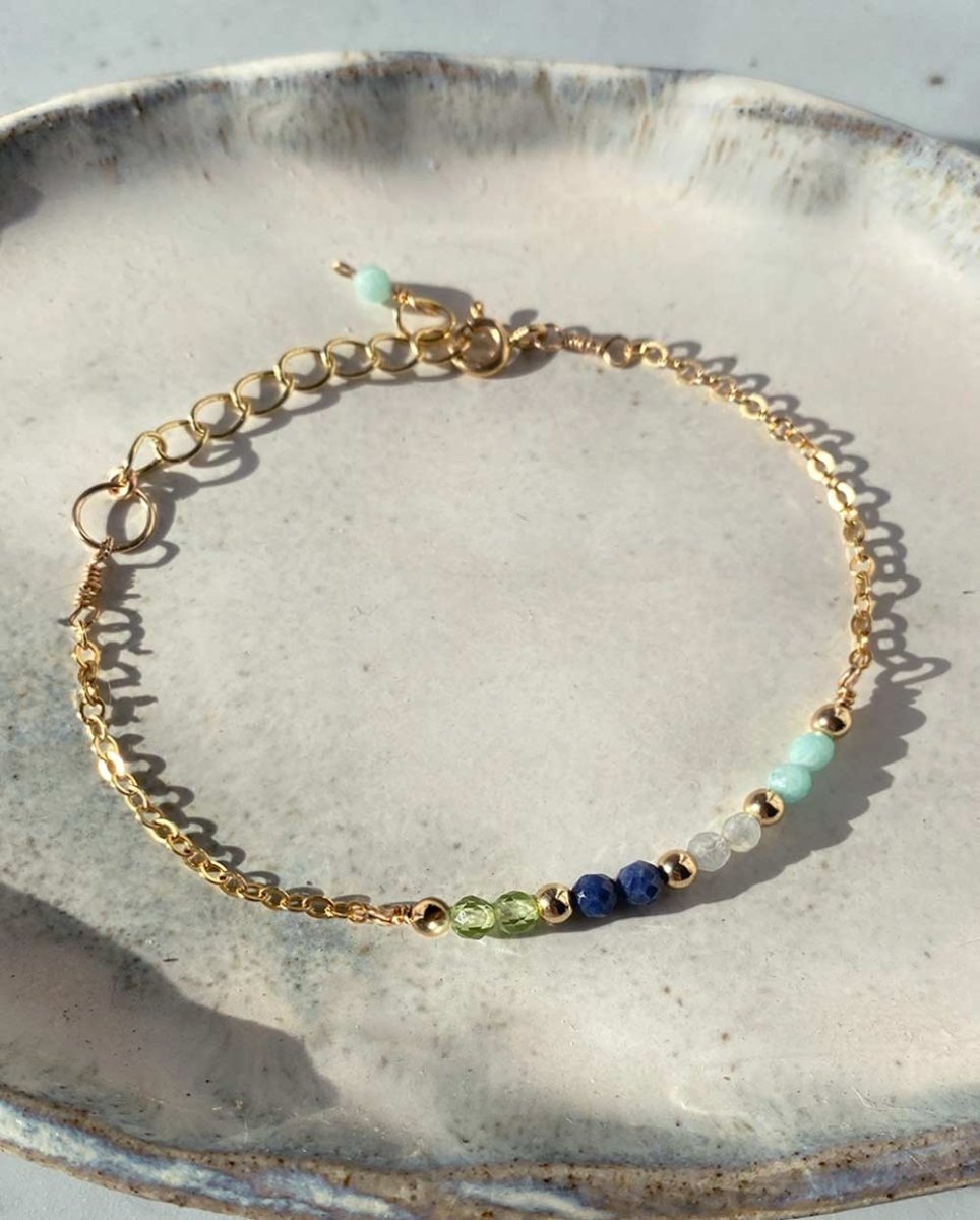 Rock Pool Gemstone BraceletGemstone Bracelets14K Gold FilledAngela Wozniak Jewellery