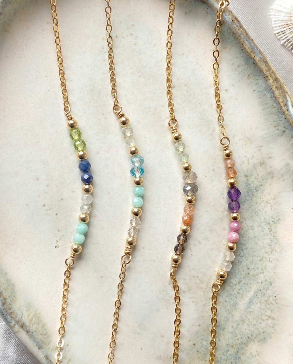 Rock Pool Gemstone BraceletGemstone Bracelets14K Gold FilledAngela Wozniak Jewellery