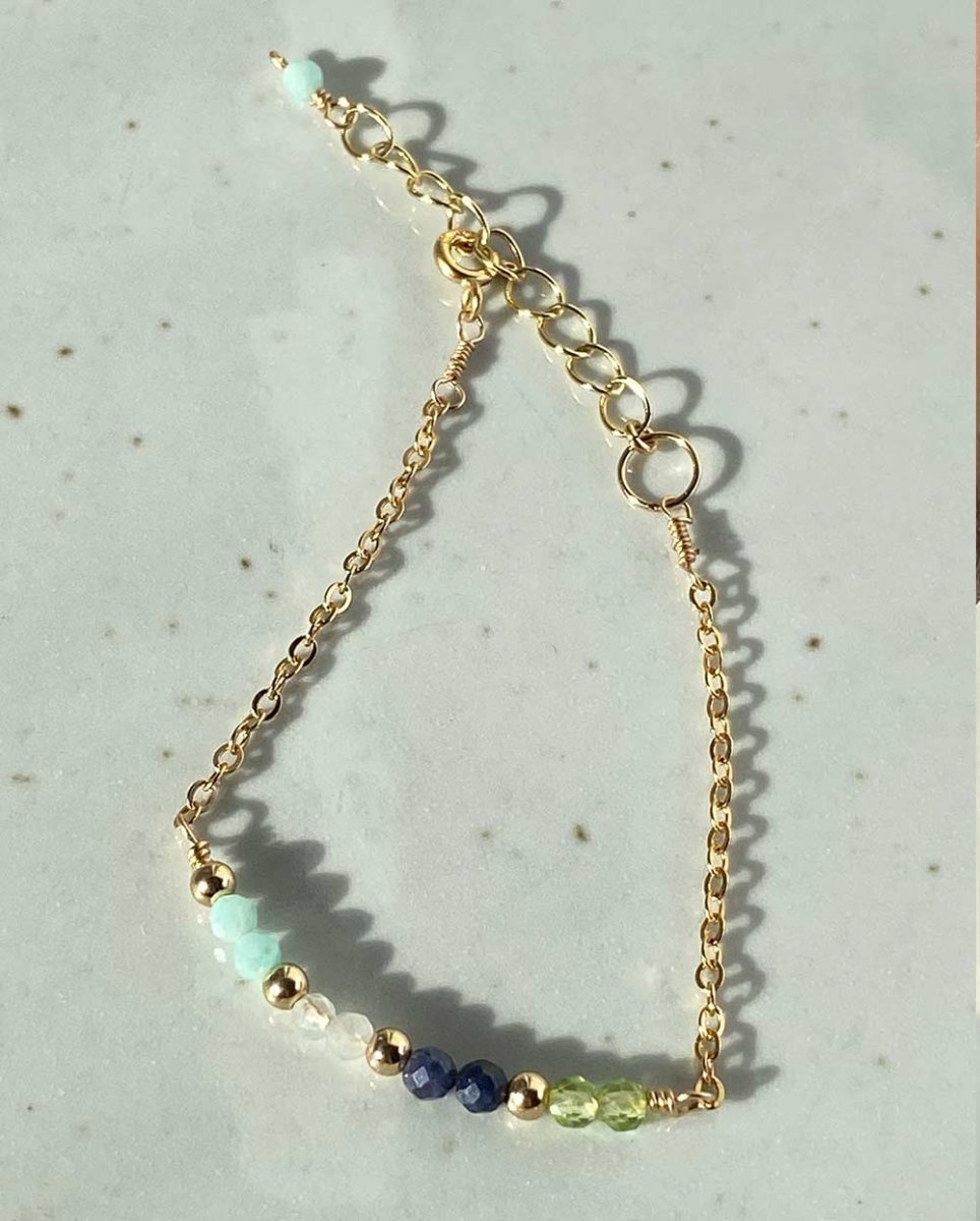 Rock Pool Gemstone BraceletGemstone Bracelets14K Gold FilledAngela Wozniak Jewellery