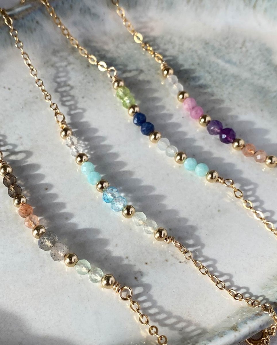 Rock Pool Gemstone BraceletGemstone Bracelets14K Gold FilledAngela Wozniak Jewellery