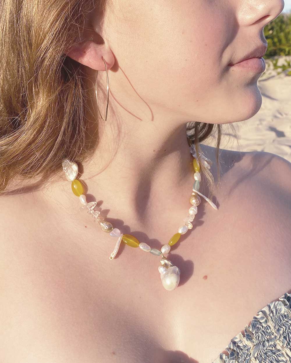 Sea Garden Mermaid Necklace 14k Gold Filled