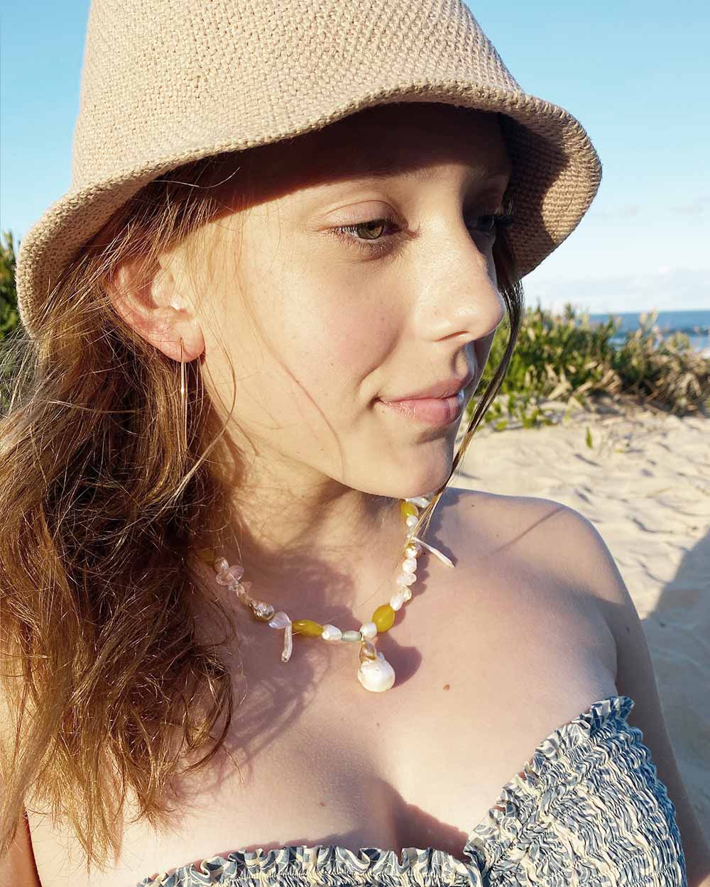 Sea Garden Mermaid Necklace 14k Gold Filled