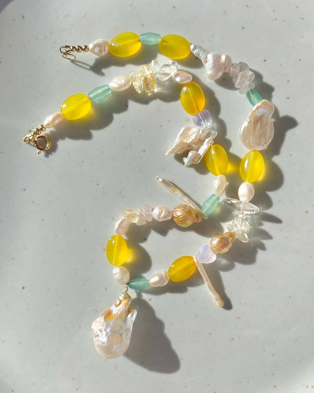 Sea Garden Mermaid Necklace 14k Gold Filled