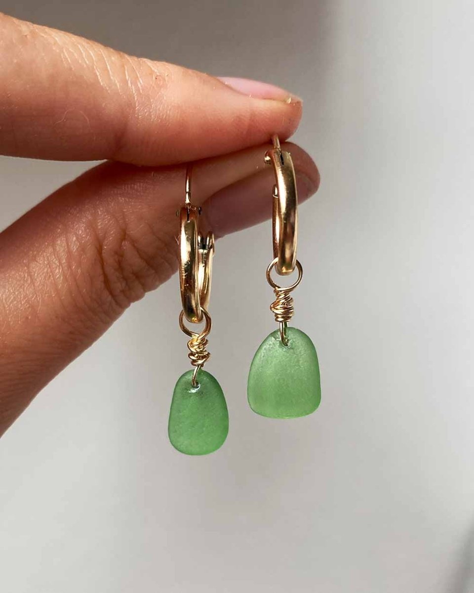 Sea Glass CharmsEarringsMade - To - OrderAngela Wozniak Jewellery