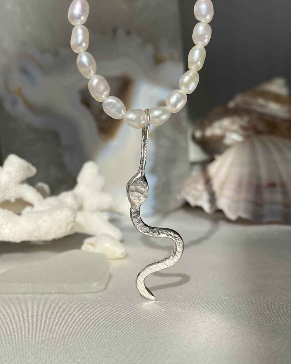 Sea Snake Charm Intuition PendantsNecklacesMade - To - OrderAngela Wozniak Jewellery