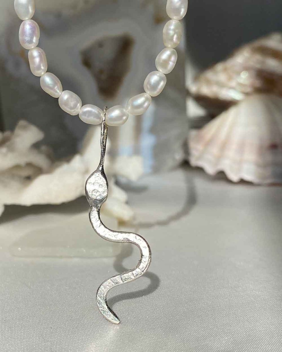 Sea Snake Charm Intuition PendantsNecklacesMade - To - OrderAngela Wozniak Jewellery