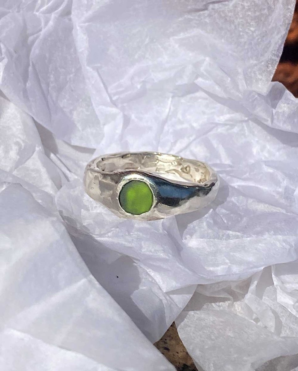 Signet Sea Glass RingRingsMade - To - OrderAngela Wozniak Jewellery