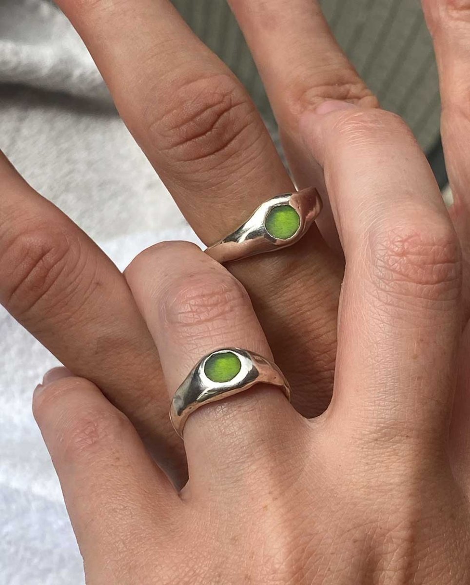 Signet Sea Glass RingRingsMade - To - OrderAngela Wozniak Jewellery