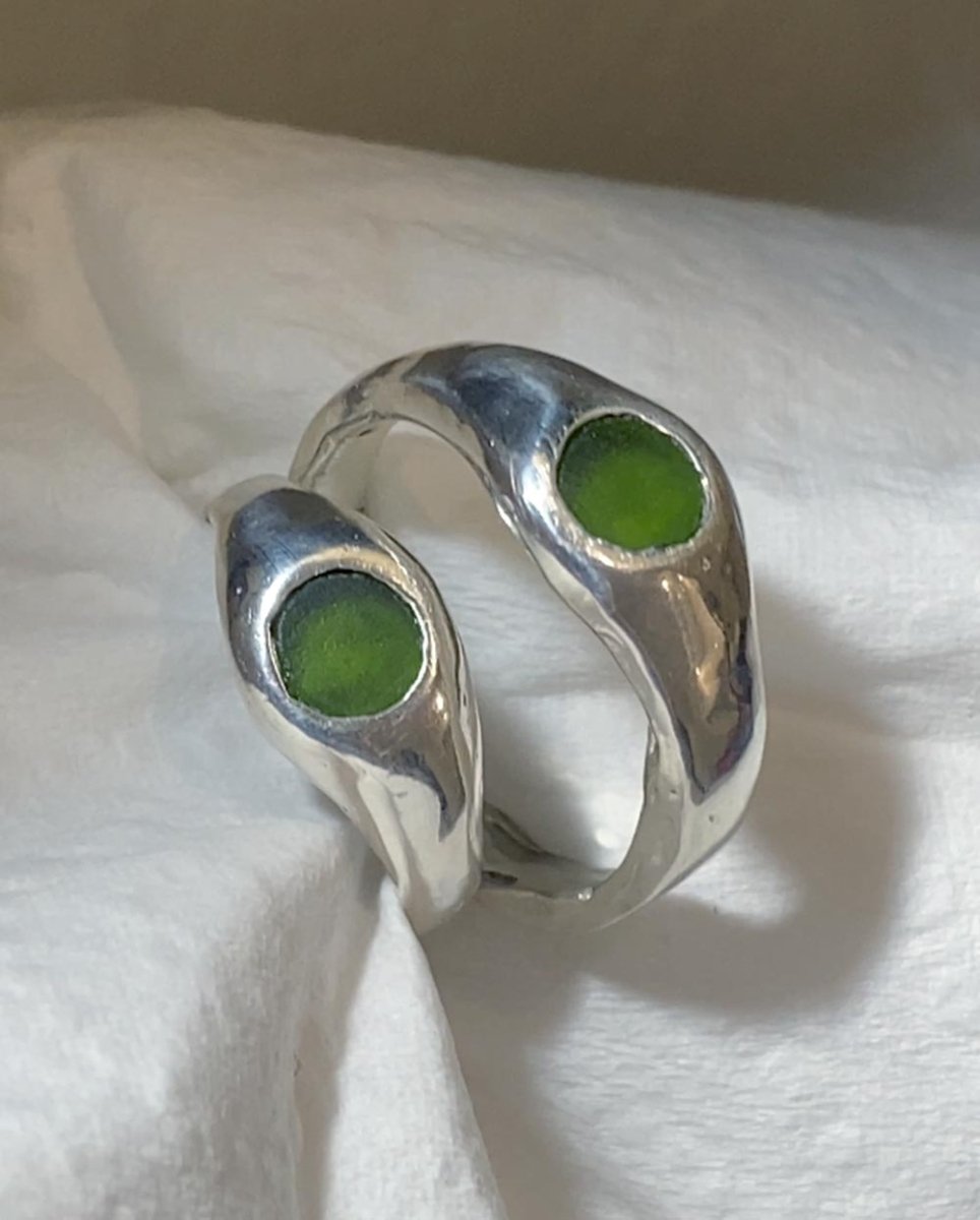 Signet Sea Glass RingRingsMade - To - OrderAngela Wozniak Jewellery