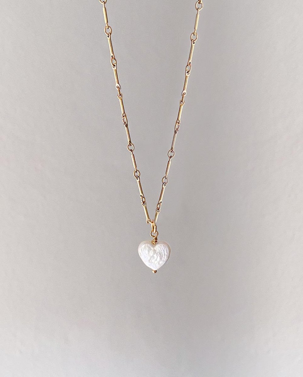 Sweet Heart Pearl NecklaceNecklaces14K Gold FilledAngela Wozniak Jewellery