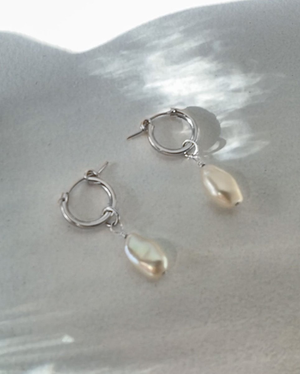 Tranquility Baroque Pearl EarringsEarrings14k Gold FilledAngela Wozniak Jewellery