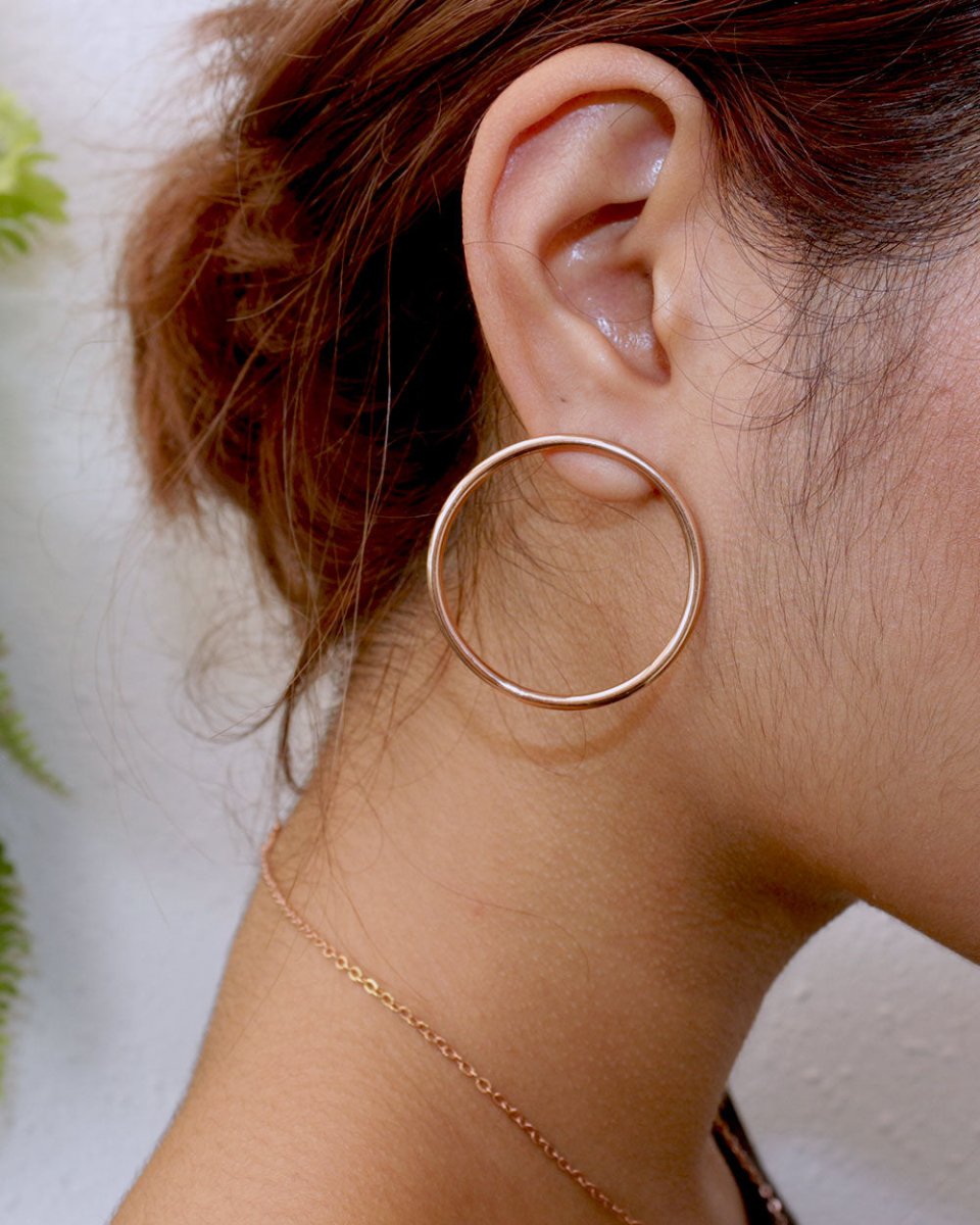 Angelica Circle Hoop Earring StudsEarringsVarious MetalsAngela Wozniak Jewellery